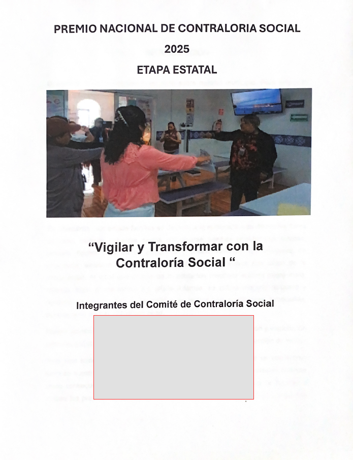 Vigilar y Transformar con la Contraloría Social