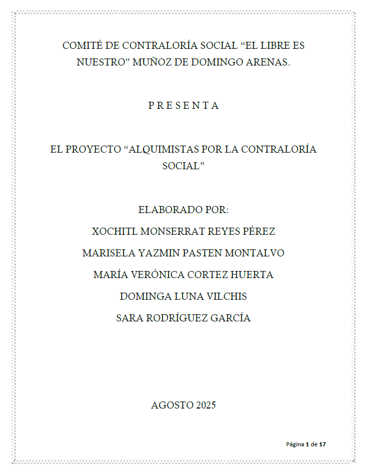 Alquimistas por la Contraloria Social